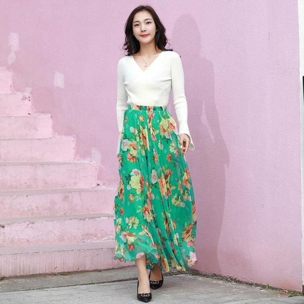 skirts floral printed long womens maxi skirt plus size high waist flowers flare pleated chiffon, Black
skirts floral printed long womens maxi skirt plus size high waist flowers flare pleated chiffon, Black