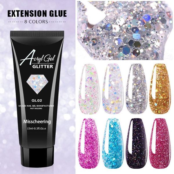nail gel 1 pc 15ml crystal builder glitter for manicure extend extension form qiuck dry no paper holder, Red;pink
nail gel 1 pc 15ml crystal builder glitter for manicure extend extension form qiuck dry no paper holder, Red;pink