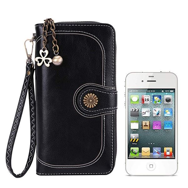 card holders retro women long clutch bag high capacity wax leather handbag hasp inner zipper phone purse fashion holder wallet, Brown;gray
card holders retro women long clutch bag high capacity wax leather handbag hasp inner zipper phone purse fashion holder wallet, Brown;gray