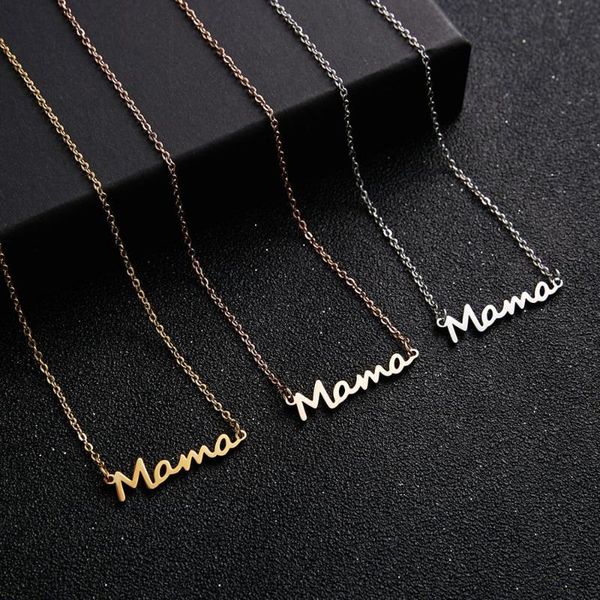 fashion 100% stainless steel mama letter pendant necklace women jewelry mother's day gift gold color drop necklaces, Silver
fashion 100% stainless steel mama letter pendant necklace women jewelry mother's day gift gold color drop necklaces, Silver