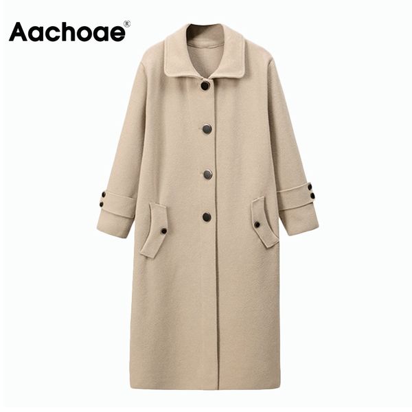 aachoae korean solid office wear long coat women elegant batwing long sleeve coats outerwear thicken warm casual woolen coat 210413, Black
aachoae korean solid office wear long coat women elegant batwing long sleeve coats outerwear thicken warm casual woolen coat 210413, Black