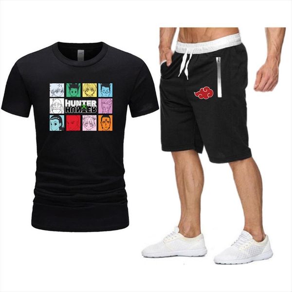 clothing hunter x printing summer men tracksuits streetwear t shirt casual brand sets harajuku beach shorts, Gray
clothing hunter x printing summer men tracksuits streetwear t shirt casual brand sets harajuku beach shorts, Gray