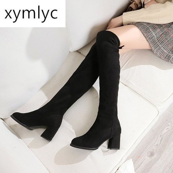boots winter suede round head high skinny stretch women over-the-knee plus cotton warm mujer woct, Black
boots winter suede round head high skinny stretch women over-the-knee plus cotton warm mujer woct, Black