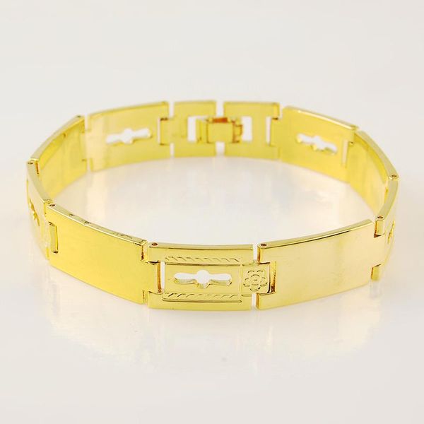 charm bracelets 24k gold plating elegant luxury band chain bracelet yellow color for women pulseira accessories jewelry gift, Golden;silver
charm bracelets 24k gold plating elegant luxury band chain bracelet yellow color for women pulseira accessories jewelry gift, Golden;silver