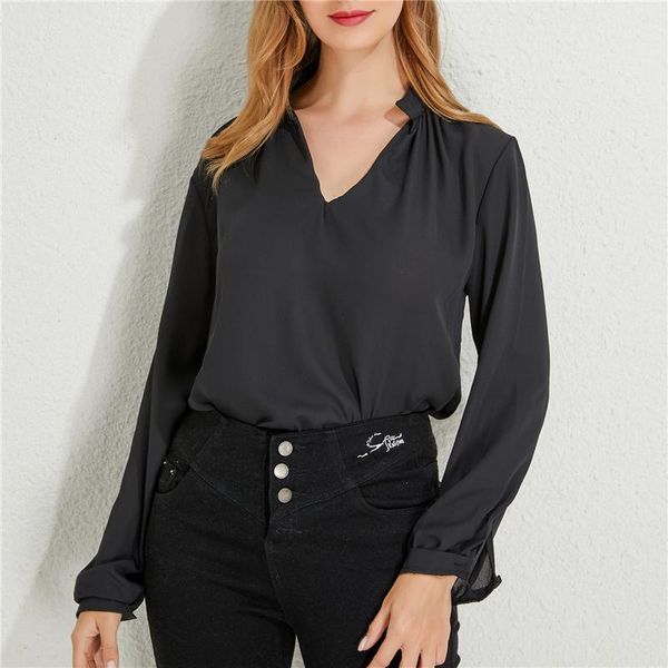 women's blouses & shirts fashion women spring autumn thin v-neck long sleeve solid color transparent slim pullovers blousers for street, White
women's blouses & shirts fashion women spring autumn thin v-neck long sleeve solid color transparent slim pullovers blousers for street, White