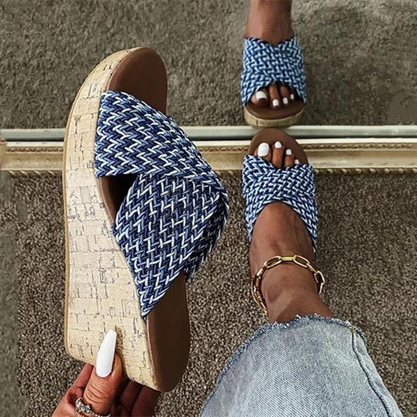 slippers 2021 women's wedges shoes summer outside casual sandals for women slides ladies open toe mixed color beach slipper, Black
slippers 2021 women's wedges shoes summer outside casual sandals for women slides ladies open toe mixed color beach slipper, Black