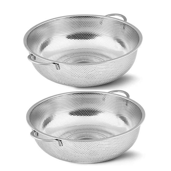 pcs drain basket, stainless steel micro-perforated strainer round rinse fruit sink, colander storage baskets
pcs drain basket, stainless steel micro-perforated strainer round rinse fruit sink, colander storage baskets