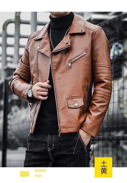 men's flight suit pu leather jacket lapel bomb motorcycle keep skin warm jackets, Black;brown
men's flight suit pu leather jacket lapel bomb motorcycle keep skin warm jackets, Black;brown