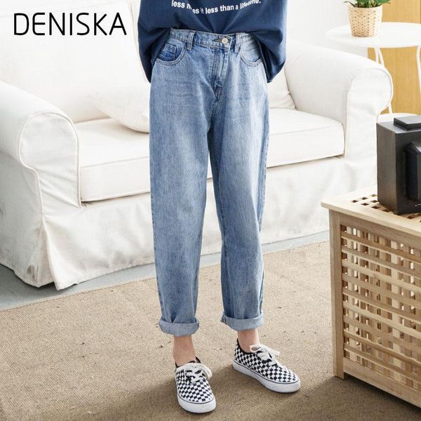 women's jeans deniska 2021 slim pencil pants vintage high waist womens full length loose cowboy, Blue
women's jeans deniska 2021 slim pencil pants vintage high waist womens full length loose cowboy, Blue