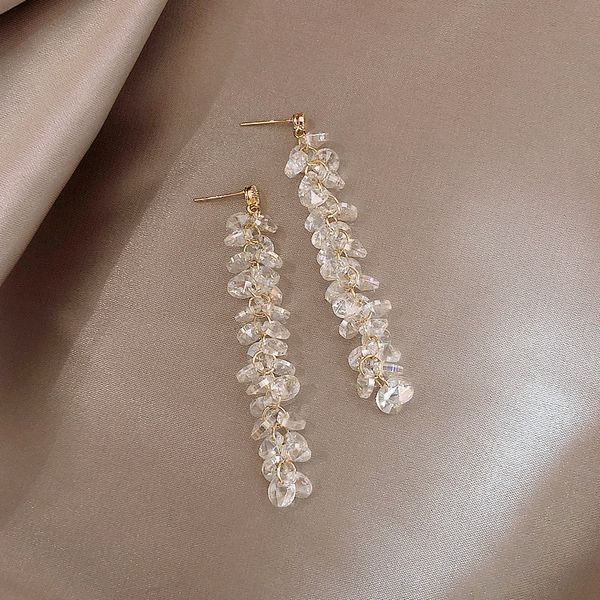 korean new trendy classic elegant crystal long tassel ear stud charm lady beaded transparent resin geometric pendant earrings jewelry unusua, Golden
korean new trendy classic elegant crystal long tassel ear stud charm lady beaded transparent resin geometric pendant earrings jewelry unusua, Golden