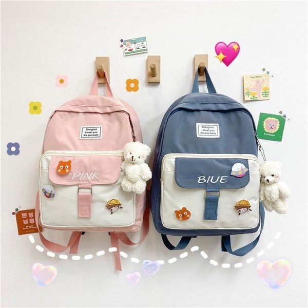 backpack small fresh contrast color letters large capacity student schoolbag school wind versatile sweet lovely girl
backpack small fresh contrast color letters large capacity student schoolbag school wind versatile sweet lovely girl