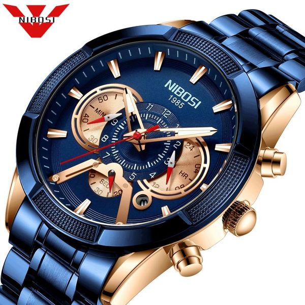 wristwatches nibosi fashion mens watches wrist watch quartz clock blue men waterproof chronograph relogio masculino, Slivery;brown
wristwatches nibosi fashion mens watches wrist watch quartz clock blue men waterproof chronograph relogio masculino, Slivery;brown