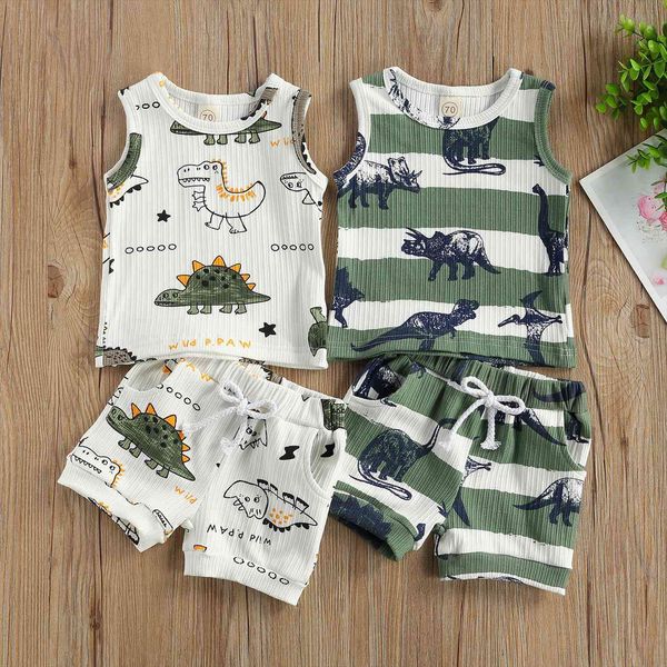 Newest Arrival Baby Summer Tracksuits Infants Toddler Boys Cartoon Dinosaur Print Vest Elastic Waist Shorts Outfits For 0 24m, White
Newest Arrival Baby Summer Tracksuits Infants Toddler Boys Cartoon Dinosaur Print Vest Elastic Waist Shorts Outfits For 0 24m, White