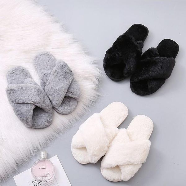 spring and autumn cross imitation fur slippers sweet flat shoes indoor non-slip plush women, Black
spring and autumn cross imitation fur slippers sweet flat shoes indoor non-slip plush women, Black