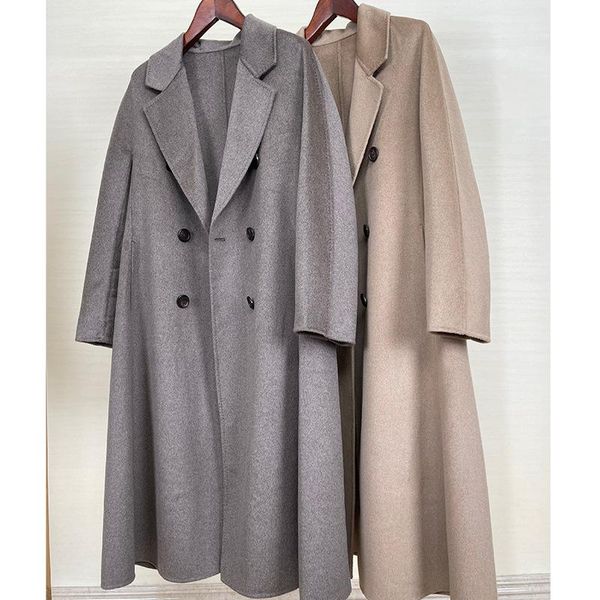 women's wool & blends high-end winter cashmere coat women mid-length double-breasted lace lapel 2021 black double-sided
women's wool & blends high-end winter cashmere coat women mid-length double-breasted lace lapel 2021 black double-sided