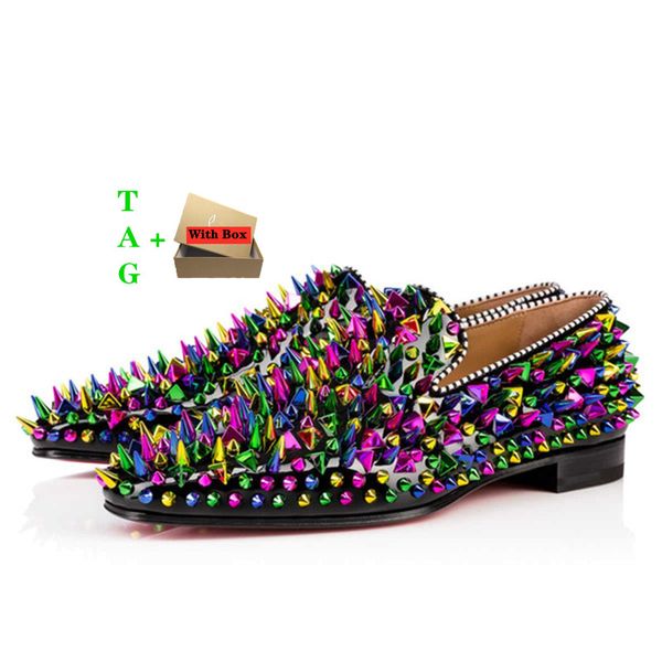 red bottoms shoes men suede stylist shoes spikes genuine leather sneakers low flat rivets embroidery men's sneakers business banquet st, Black
red bottoms shoes men suede stylist shoes spikes genuine leather sneakers low flat rivets embroidery men's sneakers business banquet st, Black