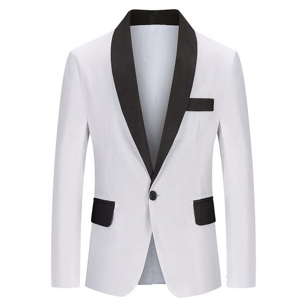 men's suits & blazers 2022 european size non-ironing leisure blazer fashion colorblock, White;black
men's suits & blazers 2022 european size non-ironing leisure blazer fashion colorblock, White;black