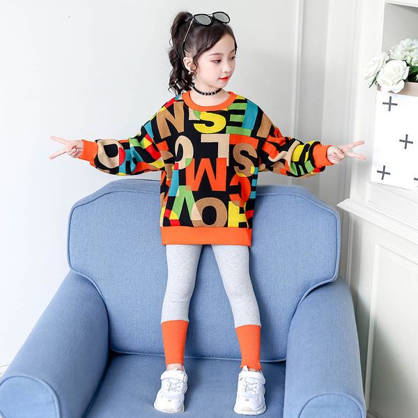 sets kids clothing autumn spring girl set new fashion letter print +leggings pants 2pcs hip hop tracksuit children costume outfit q1215, White
sets kids clothing autumn spring girl set new fashion letter print +leggings pants 2pcs hip hop tracksuit children costume outfit q1215, White