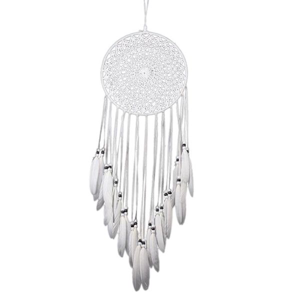white lace dream catcher home hanging flower wind chime feather pendant wall decoration decorative objects & figurines
white lace dream catcher home hanging flower wind chime feather pendant wall decoration decorative objects & figurines