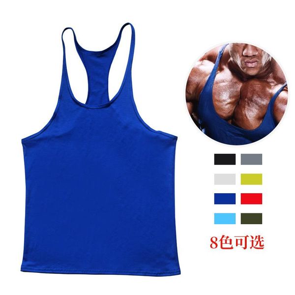 men' tank 2021 summer european and american style clothing sports bodybuilding mixed cotton manufacturers fitness cover, White;black
men' tank 2021 summer european and american style clothing sports bodybuilding mixed cotton manufacturers fitness cover, White;black