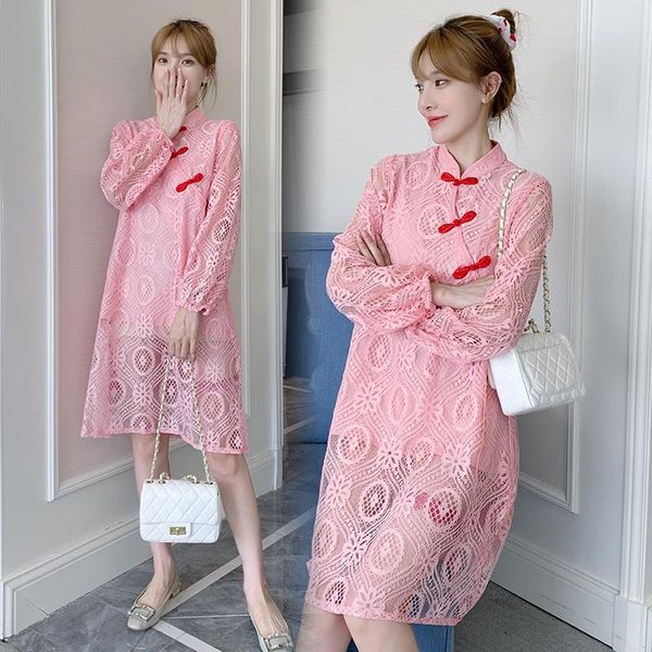 maternity dresses 2072# clothes spring autumn long sleeves fairy hollow-out loose stylish dress for pregnant women, White
maternity dresses 2072# clothes spring autumn long sleeves fairy hollow-out loose stylish dress for pregnant women, White