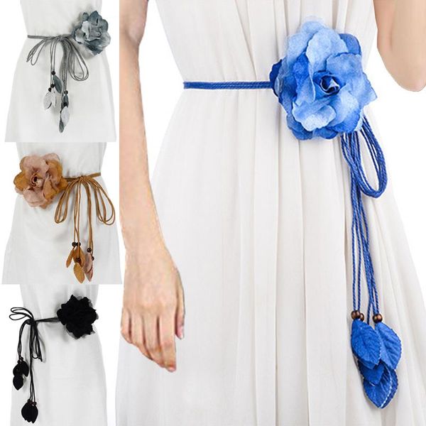 belts chiffon big flower ladies belt casual wild sweet tassel braid decoration handmade knotted waist womens dress thin, Black;brown
belts chiffon big flower ladies belt casual wild sweet tassel braid decoration handmade knotted waist womens dress thin, Black;brown