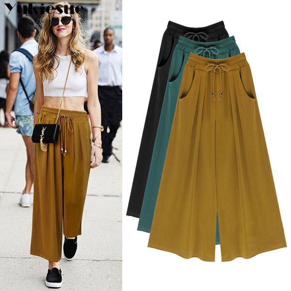 streetwear chiffon women's pants capris with high waist wide leg pants pleated for women trousers woman pants female plus size 210519, Black;white
streetwear chiffon women's pants capris with high waist wide leg pants pleated for women trousers woman pants female plus size 210519, Black;white
