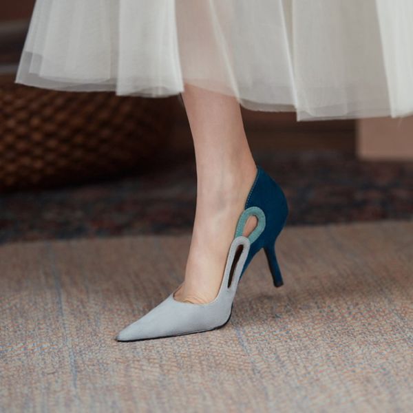 dress shoes 2021 spring/autumn women pointed toe thin heel pumps for mixed colors high heels elegant sheep suede zqt2, Black
dress shoes 2021 spring/autumn women pointed toe thin heel pumps for mixed colors high heels elegant sheep suede zqt2, Black