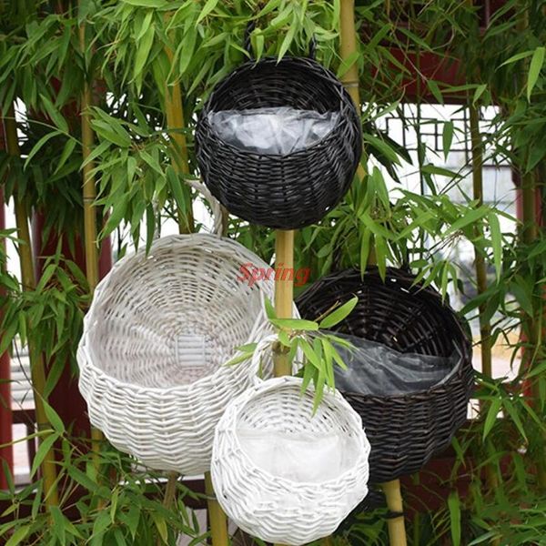 planters & pots - 1pc flower planter wall hanging wicker rattam basket garden vine pot indoor plants holder
planters & pots - 1pc flower planter wall hanging wicker rattam basket garden vine pot indoor plants holder
