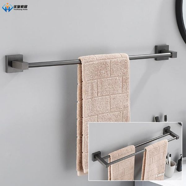 towel racks rack wall-mounted aluminum alloy fashion gun gray bathroom 40-60cm double pole accessories
towel racks rack wall-mounted aluminum alloy fashion gun gray bathroom 40-60cm double pole accessories