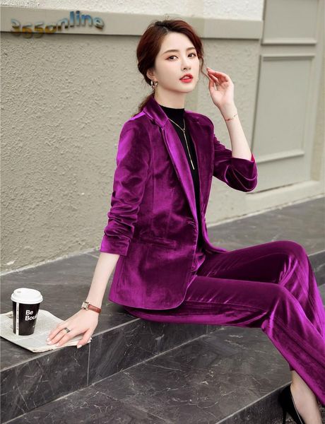 elegant purple ladies office formal business suits with pants and jackets coat professional career work wear pantsuits blazers women's, White
elegant purple ladies office formal business suits with pants and jackets coat professional career work wear pantsuits blazers women's, White