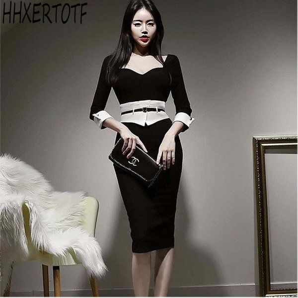 spring elegant lace patchwork dress women slim sheath pencil dresses korean party vestidos casual, Black;gray
spring elegant lace patchwork dress women slim sheath pencil dresses korean party vestidos casual, Black;gray