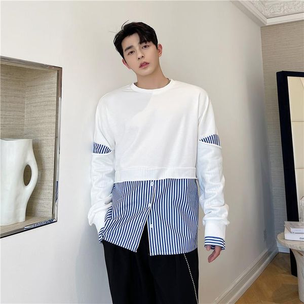 men's hoodies & sweatshirts korean youth fashion stripe splice pullover sweatshirt mens streetwear loose long sleeve hoodie man autumn, Black
men's hoodies & sweatshirts korean youth fashion stripe splice pullover sweatshirt mens streetwear loose long sleeve hoodie man autumn, Black