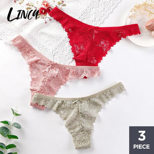 women's panties 3pcs women's bows lace female t-back g-string thongs for ladies low-rise soft breathable underpants underwear, Black;pink
women's panties 3pcs women's bows lace female t-back g-string thongs for ladies low-rise soft breathable underpants underwear, Black;pink