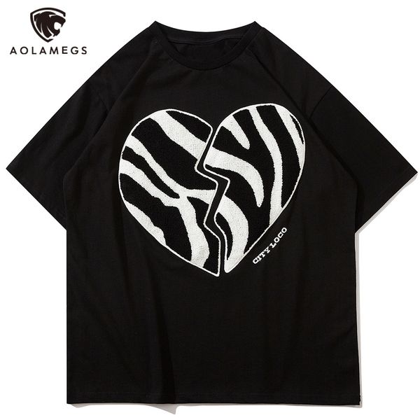 men's polos aolamegs heart-shaped zebra imprint oversized male shirt o-neck baggy casual t summer high street streetwear, White;black
men's polos aolamegs heart-shaped zebra imprint oversized male shirt o-neck baggy casual t summer high street streetwear, White;black