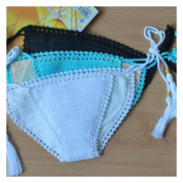 handmade swimwear bikini botton crochet swimsuit briefs cotton beach wear two-piece suits 
handmade swimwear bikini botton crochet swimsuit briefs cotton beach wear two-piece suits