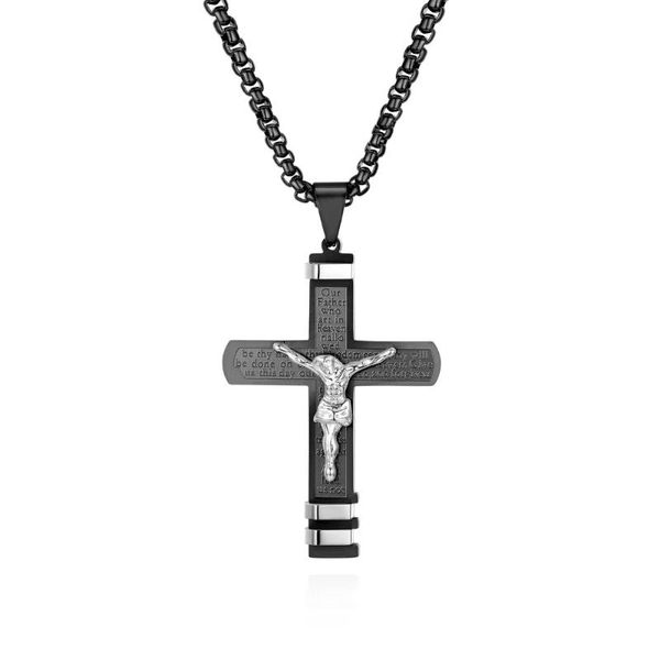 pendant necklaces 2021 men suspension cross necklace gold chain christian jewelry man stainless steel classical long pendants, Silver
pendant necklaces 2021 men suspension cross necklace gold chain christian jewelry man stainless steel classical long pendants, Silver