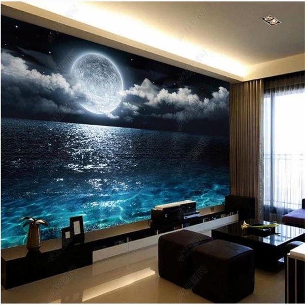 wallpapers custom 3d po wallpaper mural living room bed moon and sea night scene picture sofa tv backdrop
wallpapers custom 3d po wallpaper mural living room bed moon and sea night scene picture sofa tv backdrop