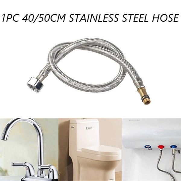 40/50cm stainless steel shower hose pipes fittings water pipe head replacement anti-twist plumbing hoses bathroom tools bath accessory set
40/50cm stainless steel shower hose pipes fittings water pipe head replacement anti-twist plumbing hoses bathroom tools bath accessory set