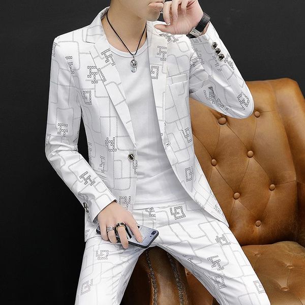 men's suits & blazers dyb&zacq brand suit male korean version slim trend small casual hair stylist handsome a two piece set summer 3xl, White;black
men's suits & blazers dyb&zacq brand suit male korean version slim trend small casual hair stylist handsome a two piece set summer 3xl, White;black
