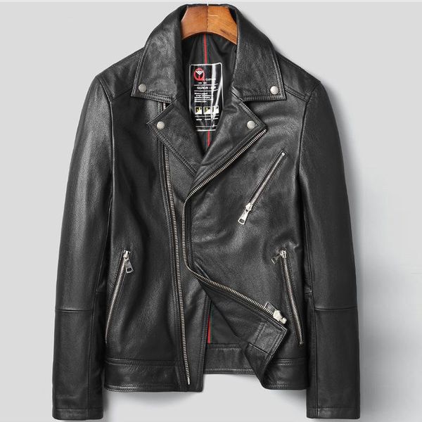 vintage real jackets fashion biker leather coat men genuine jacket clothes men's & faux, Black
vintage real jackets fashion biker leather coat men genuine jacket clothes men's & faux, Black