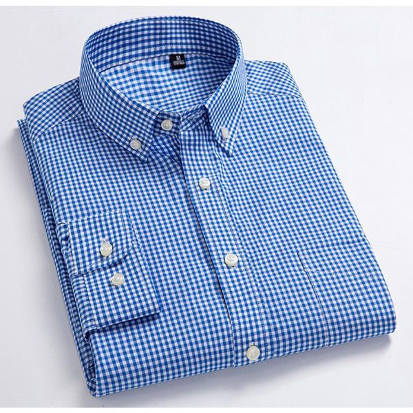 men's casual shirts long-sleeve checked shirt single patch pocket button-down collar 100% cotton comfortable standard-fit gingham, White;black
men's casual shirts long-sleeve checked shirt single patch pocket button-down collar 100% cotton comfortable standard-fit gingham, White;black