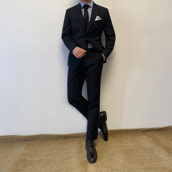 men's suits & blazers ricodesign slim fit business classic formal black suit stretch two pieces handmade tailored customd, White;black
men's suits & blazers ricodesign slim fit business classic formal black suit stretch two pieces handmade tailored customd, White;black