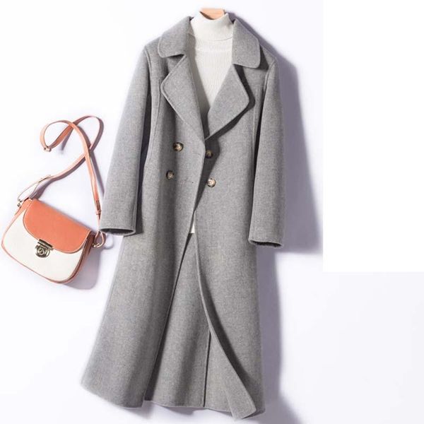 women's wool & blends 2021 woman sheep coat jacket for double breasted high street outerwear female ladies autumn fall spring clothes, Black
women's wool & blends 2021 woman sheep coat jacket for double breasted high street outerwear female ladies autumn fall spring clothes, Black