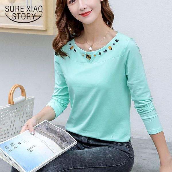 sweet preppy style o-neck long sleeve t-shirts tees female women autumn and winter embroidery cotton t-shirt 7191 50 210417, White
sweet preppy style o-neck long sleeve t-shirts tees female women autumn and winter embroidery cotton t-shirt 7191 50 210417, White