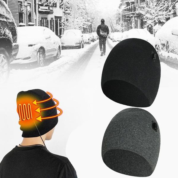 men women washable warm winter gift fashion electric heated hat skiing solid outdoor sports elastic knit cap skull beanie hats, Black;white
men women washable warm winter gift fashion electric heated hat skiing solid outdoor sports elastic knit cap skull beanie hats, Black;white
