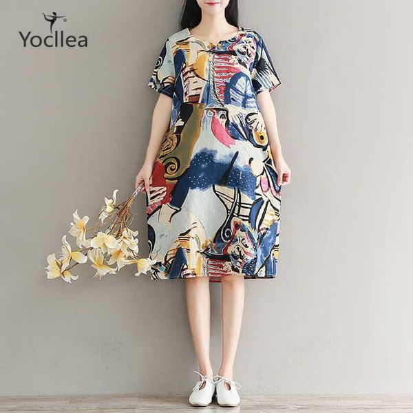 plus size summer dress women vintage print cotton dresses beach loose casual femme 2021 fresh girl, Black;gray
plus size summer dress women vintage print cotton dresses beach loose casual femme 2021 fresh girl, Black;gray