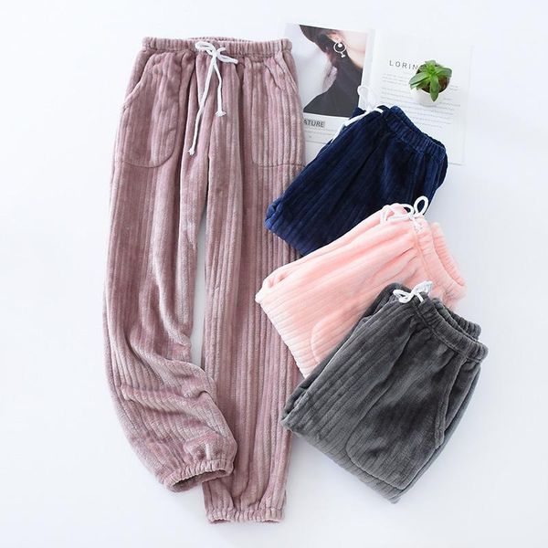 men women thicken flannel home pants warm winter pajamas for plus velvet pajama solid soft bottoms trousers men's sleepwear, Black;brown
men women thicken flannel home pants warm winter pajamas for plus velvet pajama solid soft bottoms trousers men's sleepwear, Black;brown