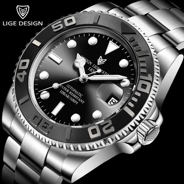 wristwatches 2021 lige men automatic watch sapphire luxury mechanical wristwatch 316lstainless steel 100atmwaterproof sports watches mens, Slivery;brown
wristwatches 2021 lige men automatic watch sapphire luxury mechanical wristwatch 316lstainless steel 100atmwaterproof sports watches mens, Slivery;brown