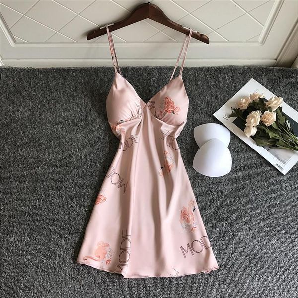 women sleepwear nightdress ladies animal picture nightgown silk satin soft summer nightwear chest pads homewear, Black;red
women sleepwear nightdress ladies animal picture nightgown silk satin soft summer nightwear chest pads homewear, Black;red